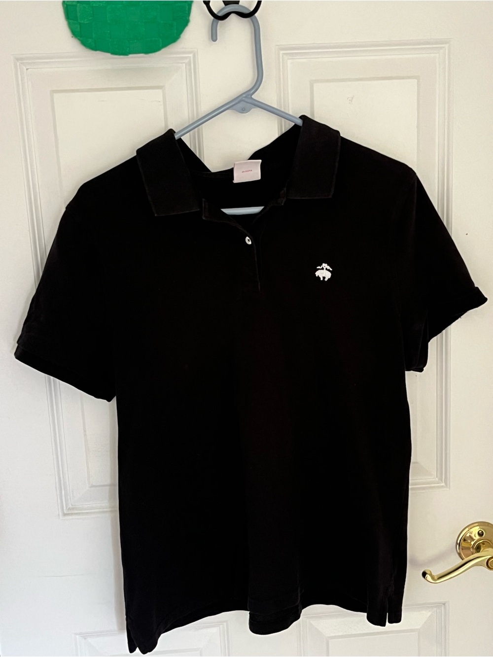 Brooks Brothers Black Polo with White Logo